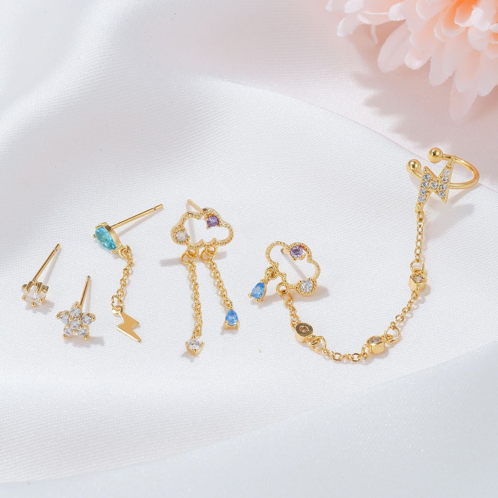 Tassel Earrings Spot Drill Ear Rings