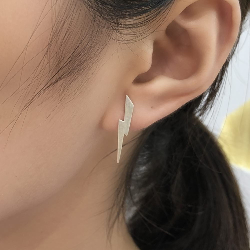 Exaggerated Personalized Lightning Ear Rings